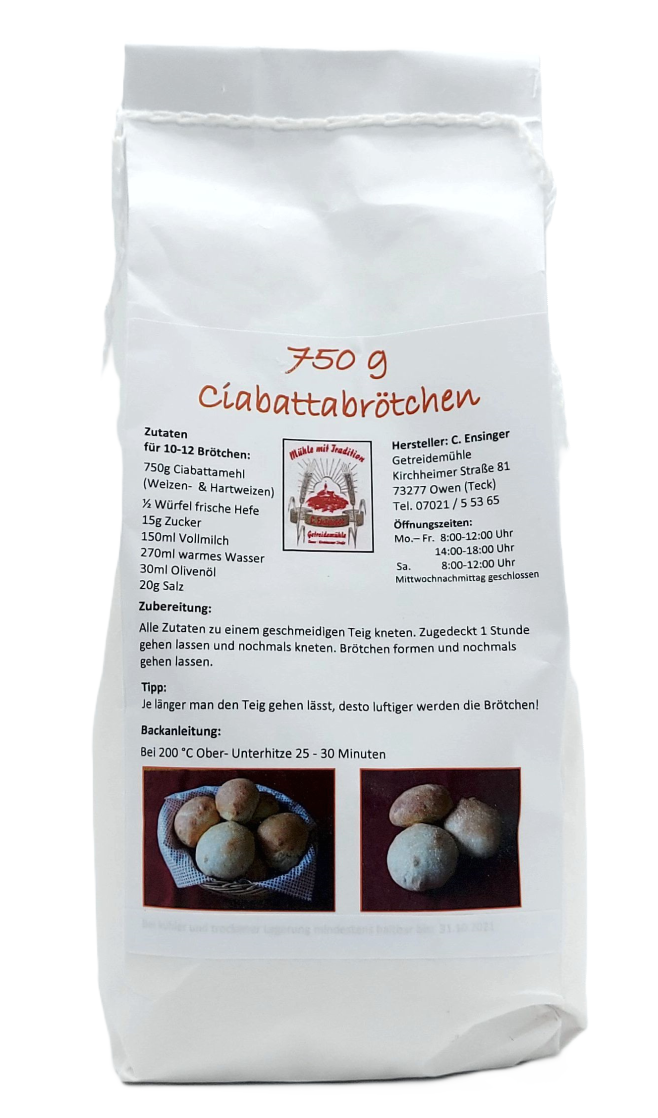 Ciabatta Mischung 750g